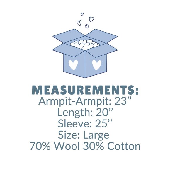 Vintage Wool Blend Grandpa Sweater Gray Fair-isle Knit Cabincore Nordic Chunky - Picture 9 of 9